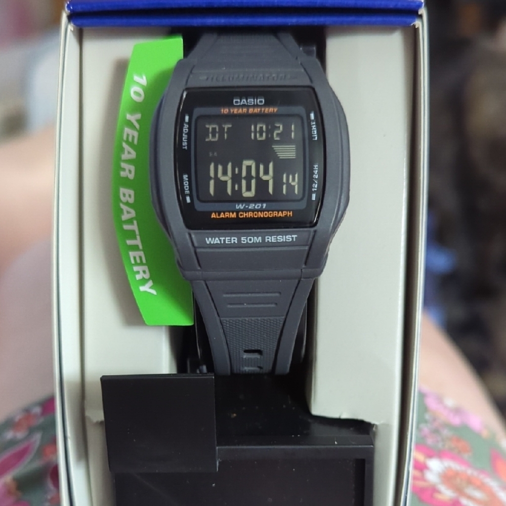 Casio Black Digital Smartwatch with 10-Year Battery